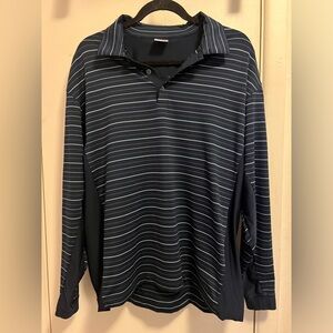 Large long sleeved collared Nike shirt